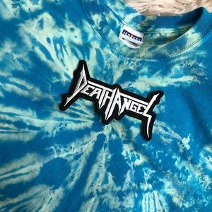 DEATH ANGEL band cropped and tie dyed tee!
